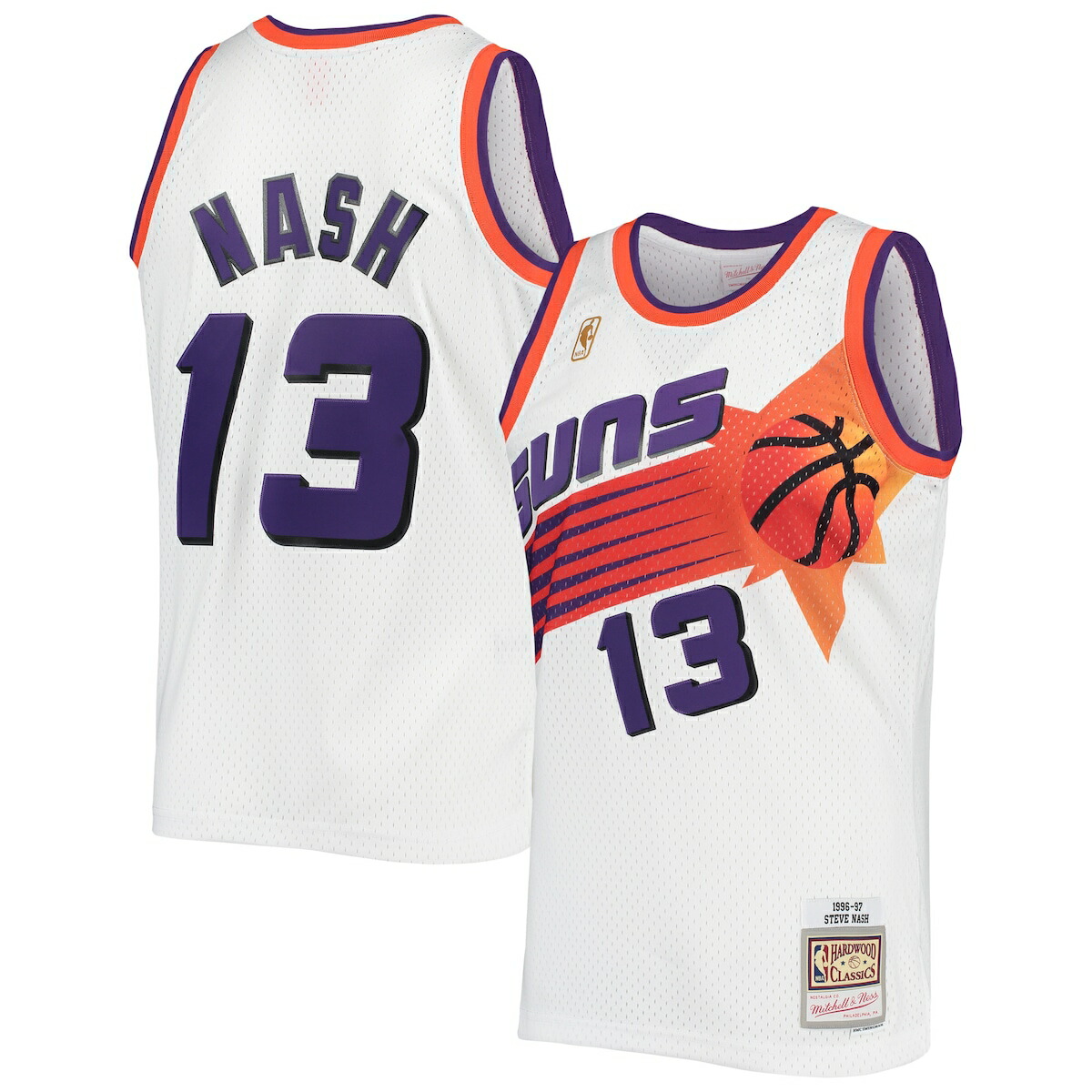 【公式グッズ】NBA サンズ スティーブ・ナッシュ ユニフォーム Mitchell & Ness/ミッチェル&ネス メンズ ホワイト (MNC Mens Swingman Jersey)|Fanatics公式ストア 店