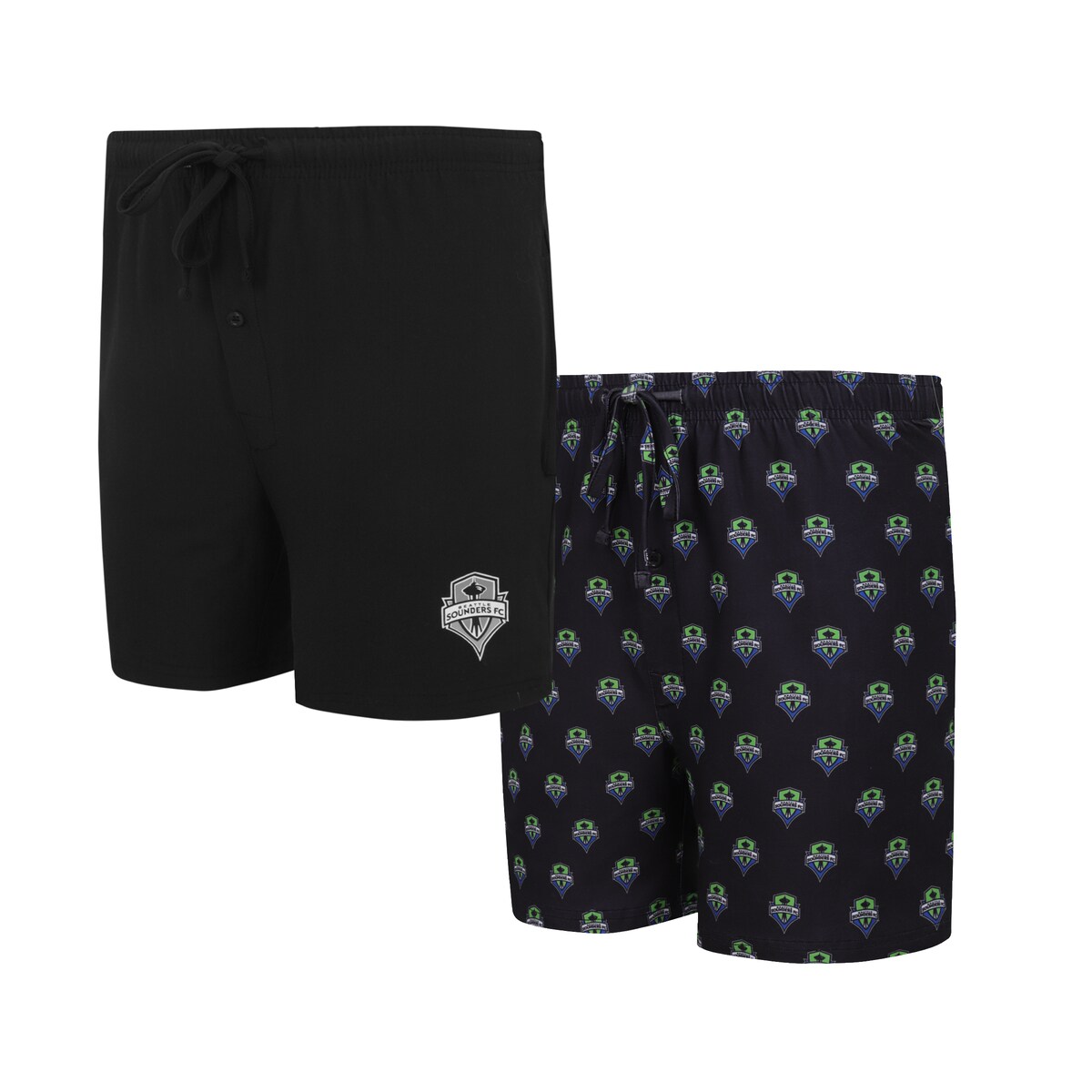 【公式グッズ】MLS サウンダーズFC カジュアル ショーツ Concepts Sport メンズ ブラック (COL F23 Men's Gauge Short 2-Pack)