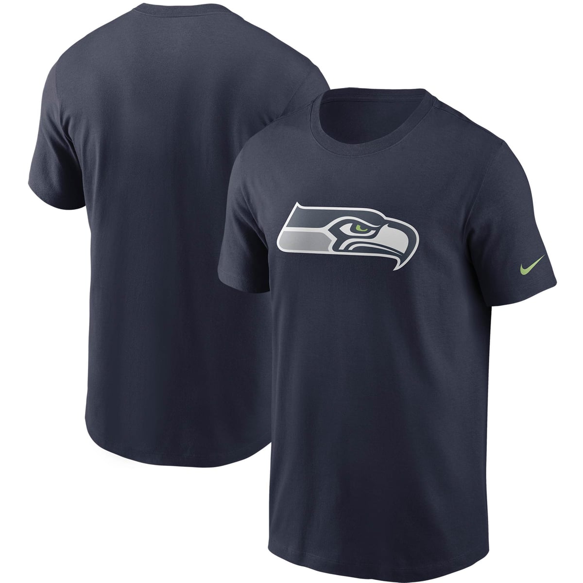 【公式グッズ】NFL シーホークス Tシャツ Nike/ナイキ メンズ ネイビー (Mens Fan Gear Primary Logo SST)