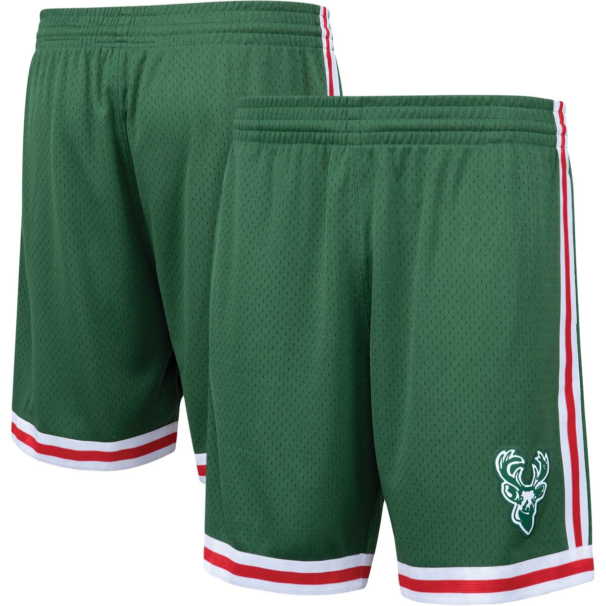 【公式グッズ】NBA バックス カジュアル ショーツ Mitchell & Ness/ミッチェル＆ネス メンズ グリーン (Mens MNC HWC Swingman Shorts)