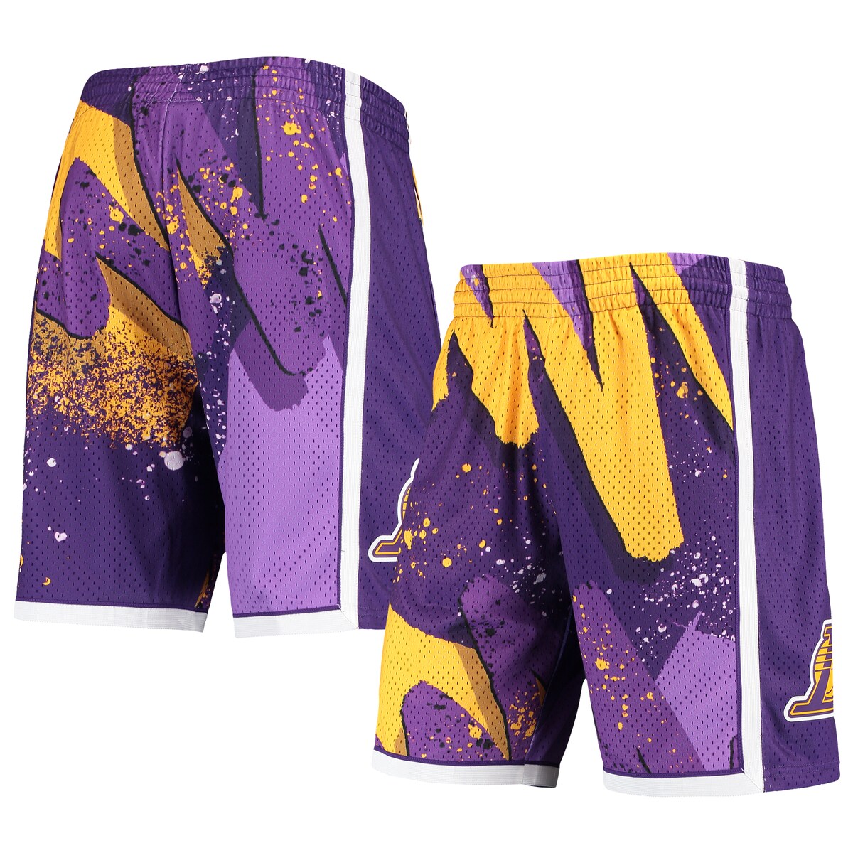 【公式グッズ】NBA レイカーズ ショーツ Mitchell & Ness/ミッチェル＆ネス メンズ パープル (Mens MNC HWC Hyper Hoops Swingman Short)