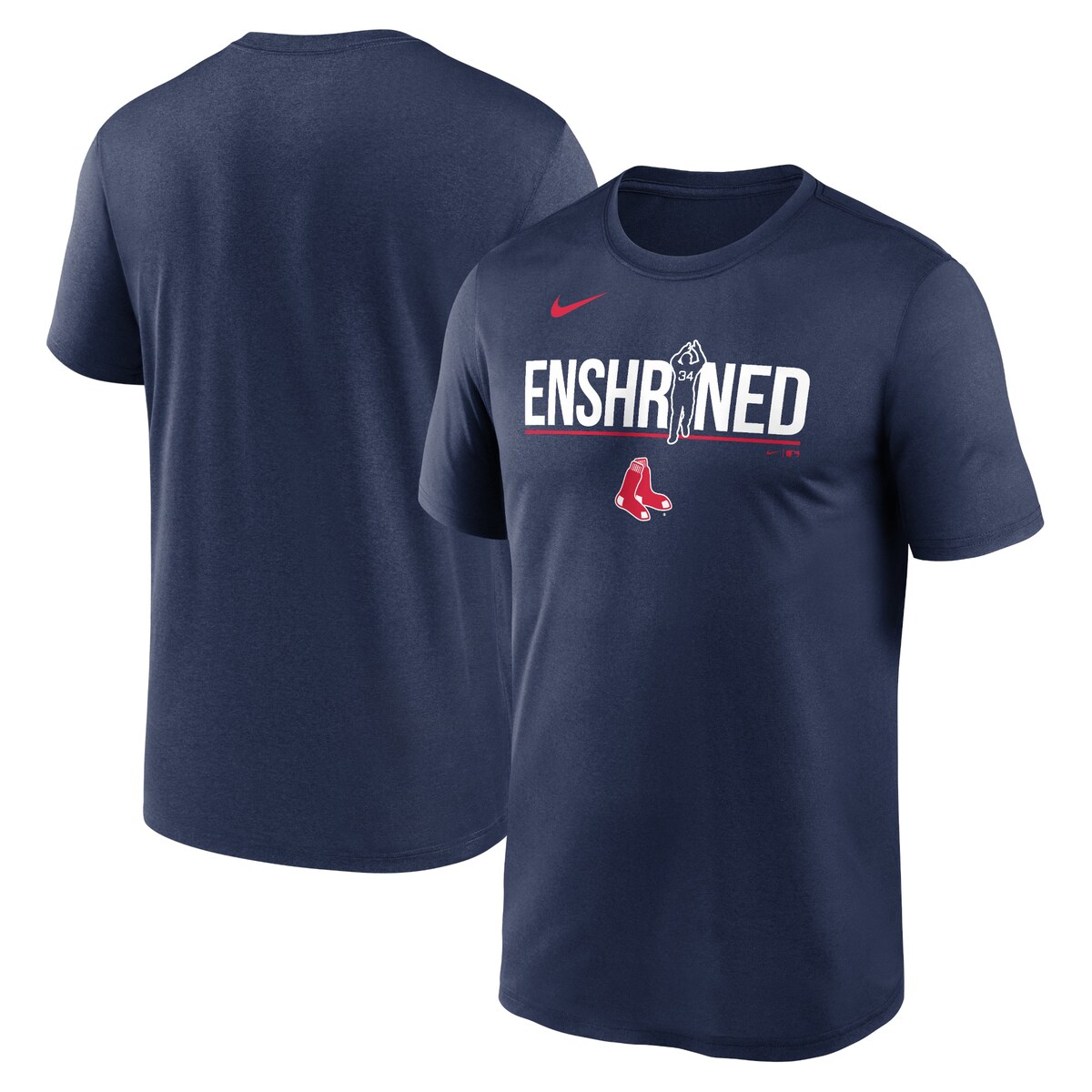 【公式グッズ】MLB レッドソックス デビッド・オルティス Tシャツ Nike/ナイキ メンズ ネイビー (Men's Nike Legend David Ortiz HOF Enshrined SS Tee)
