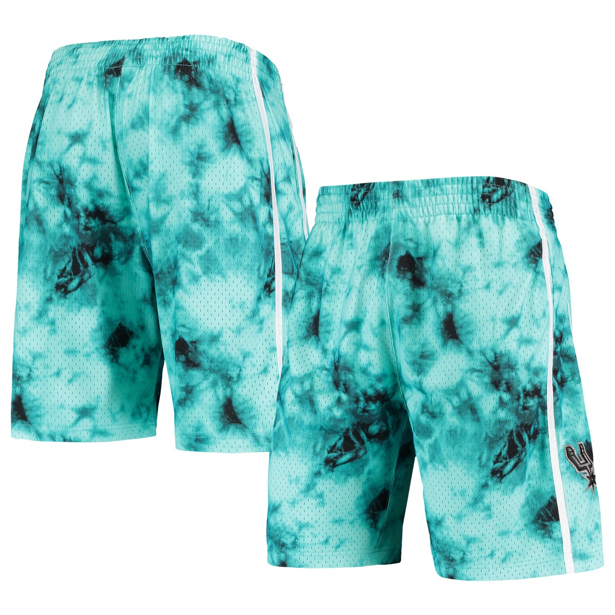 【公式グッズ】NBA スパーズ ショーツ Mitchell & Ness/ミッチェル&ネス メンズ ティール (Mens MNC HWC Galaxy Swingman Shorts)
