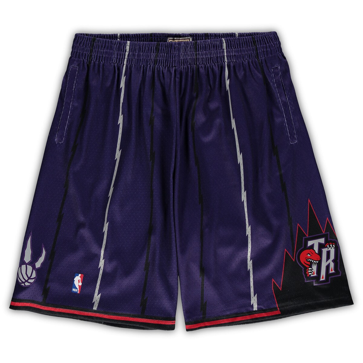 【公式グッズ】NBA ラプターズ カジュアル ショーツ （大きいサイズ） Mitchell & Ness/ミッチェル＆ネス メンズ パープル (Mens PRF Hardwood Classics B&T Swingman Shorts)