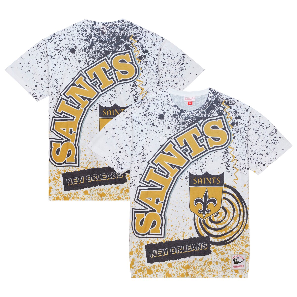 【公式グッズ】NFL セインツ Tシャツ Mitchell & Ness/ミッチェル&ネス メンズ ホワイト (23 NFL TEAM BURST SUBLIMATED SS TEE)|Fanatics公式ストア 店