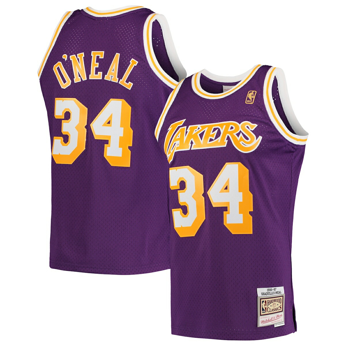 【NBA】USA製 レイカーズ アブドゥルジャパー ユニフォーム 54サイズ Mitchell & Ness - NBAカリームアブドゥルジャバー レイカーズ