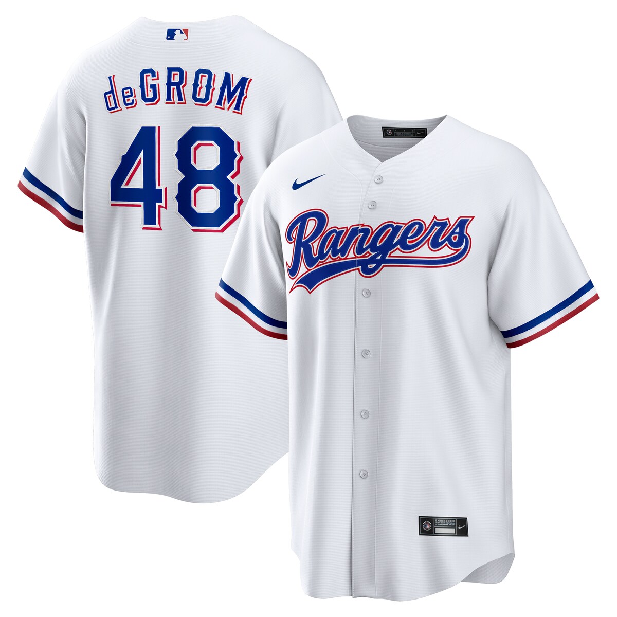 【公式グッズ】MLB レンジャーズ ジェイコブ・デグロム レプリカ ユニフォーム Nike/ナイキ メンズ ホワイト (Men's MLB Nike Official Replica Player Jersey) 23,207円