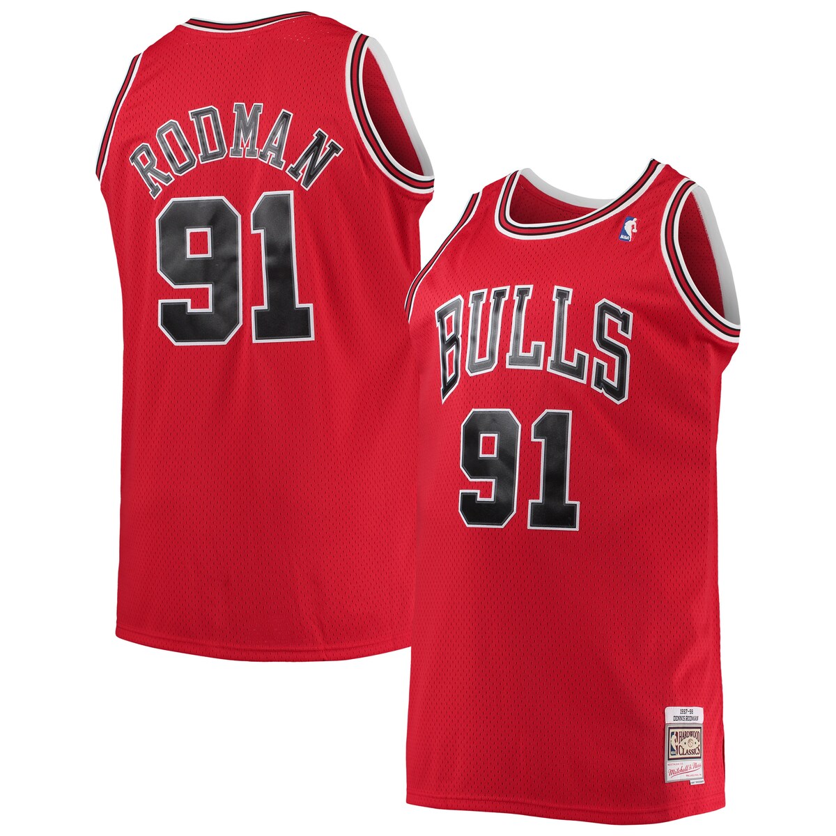 【楽天市場】NBA ブルズ デニス・ロッドマン ユニフォーム Mitchell & Ness（ミッチェル＆ネス） メンズ レッド