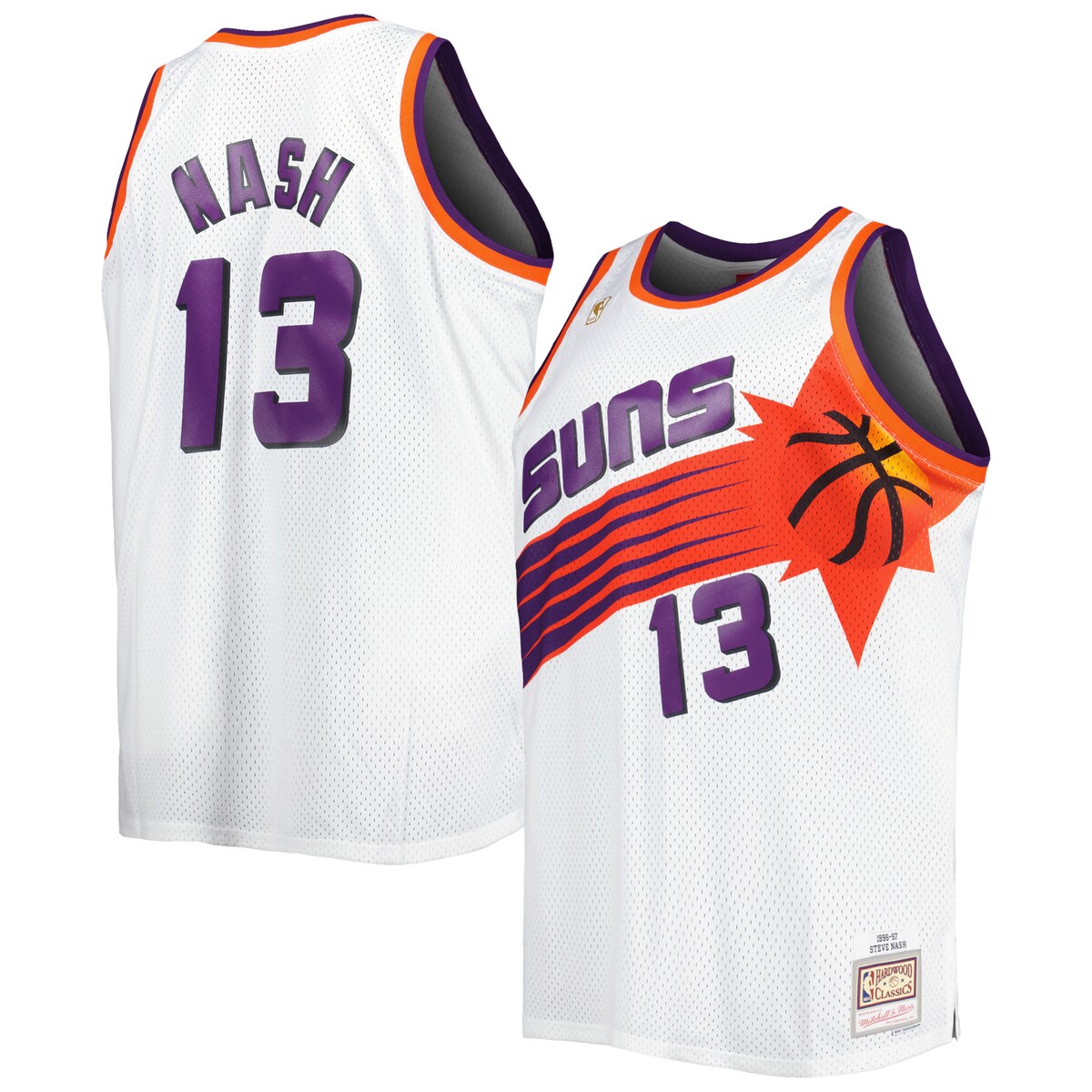 【公式グッズ】NBA サンズ スティーブ・ナッシュ ユニフォーム （大きいサイズ） Mitchell & Ness/ミッチェル＆ネス メンズ ホワイト (Profile MNC Men's Big and Tall HWC Swingman Jerseys)