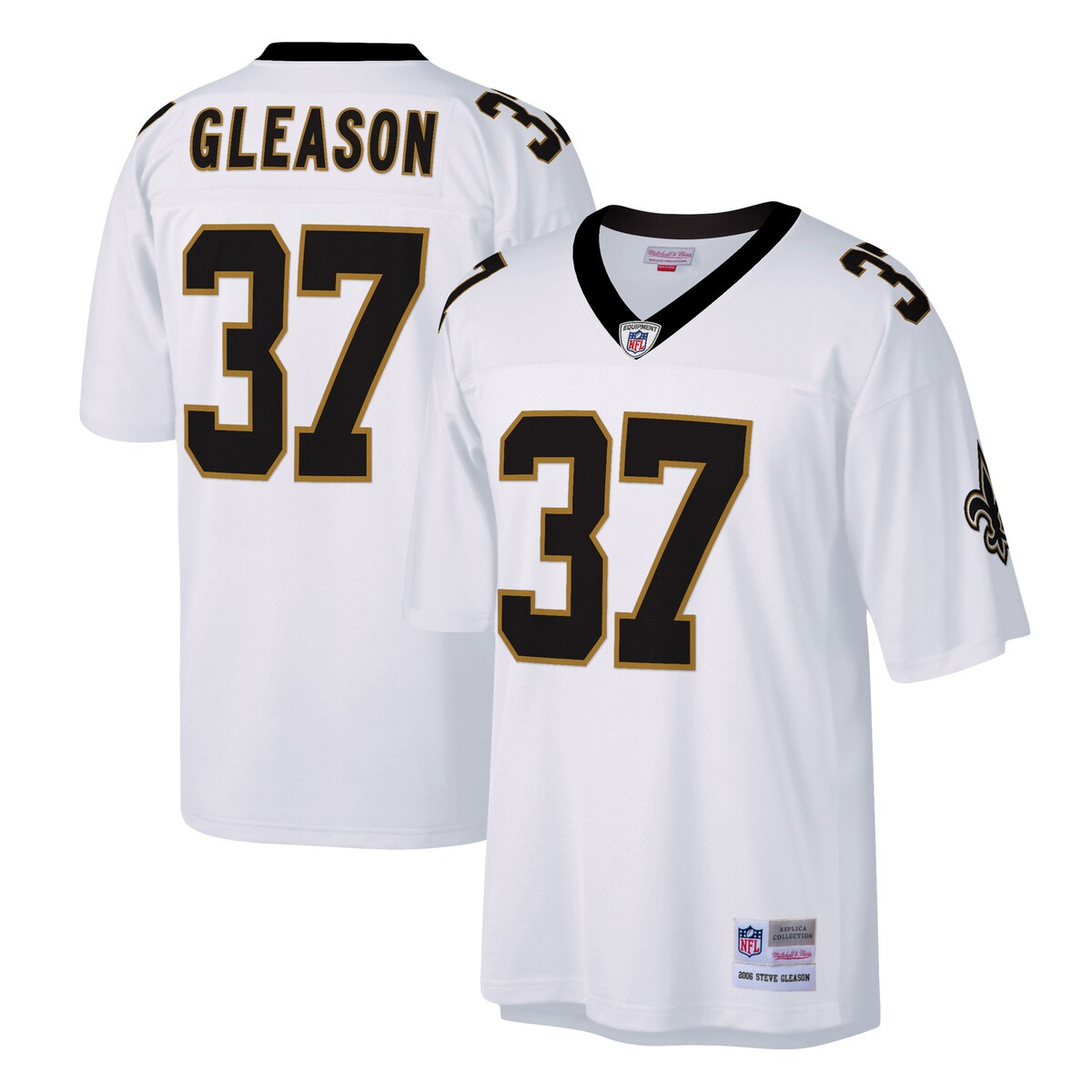 【公式グッズ】NFL セインツ スティーブ・グリーソン レプリカ ユニフォーム （大きいサイズ） Mitchell & Ness/ミッチェル＆ネス メンズ ホワイト (Men's MNC B&T Legacy Retired Player Jersey)
