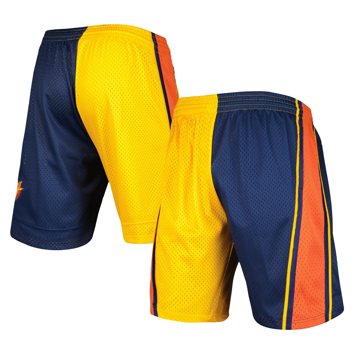 【公式グッズ】NBA ウォリアーズ カジュアル ショーツ Mitchell & Ness/ミッチェル＆ネス メンズ ネイビー (Mens MNC HWC Split Swingman Shorts)｜Fanatics公式ストア 店 16,023円