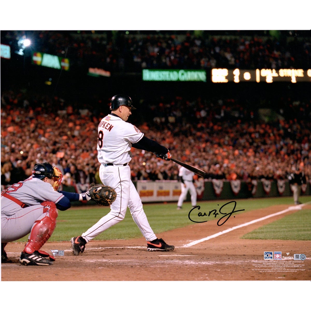 【MLB公式ホログラム付】MLB オリオールズ カル・リプケンJr. 直筆サイン フォト Fanatics Authentic/ファナティクスオーセンティック (Aut 16x20 772020)