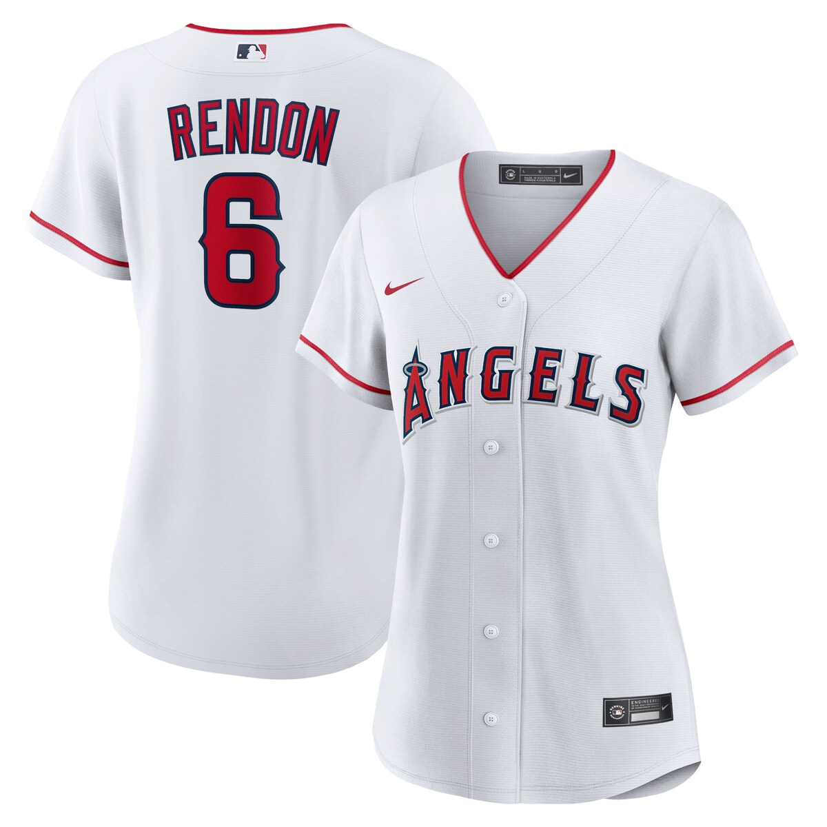 【公式グッズ】MLB エンゼルス アンソニー・レンドン レプリカ ユニフォーム Nike/ナイキ レディース ホワイト (Women's MLB Nike Official Replica Player Jersey)