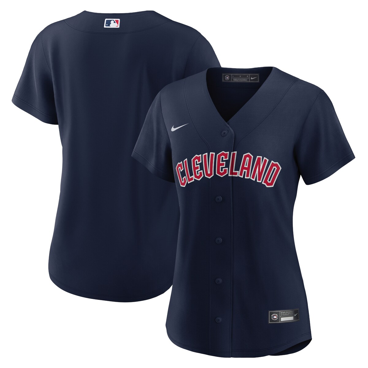 【公式グッズ】MLB インディアンス レプリカ ユニフォーム Nike/ナイキ レディース ネイビー (Women's Nike Official Replica Team Jersey - SP22 Temp)