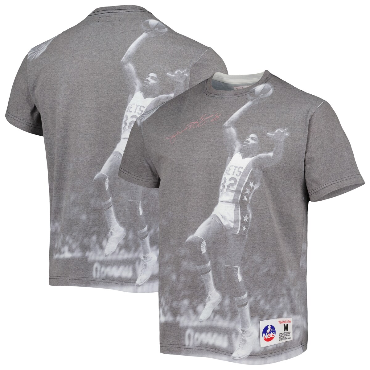 【公式グッズ】NBA ネッツ ジュリアス・アービング Tシャツ Mitchell & Ness/ミッチェル&ネス メンズ ヘザーグレイ (MNC Men's Above The Rim Sublimated SS Tee)|Fanatics公式ストア 店