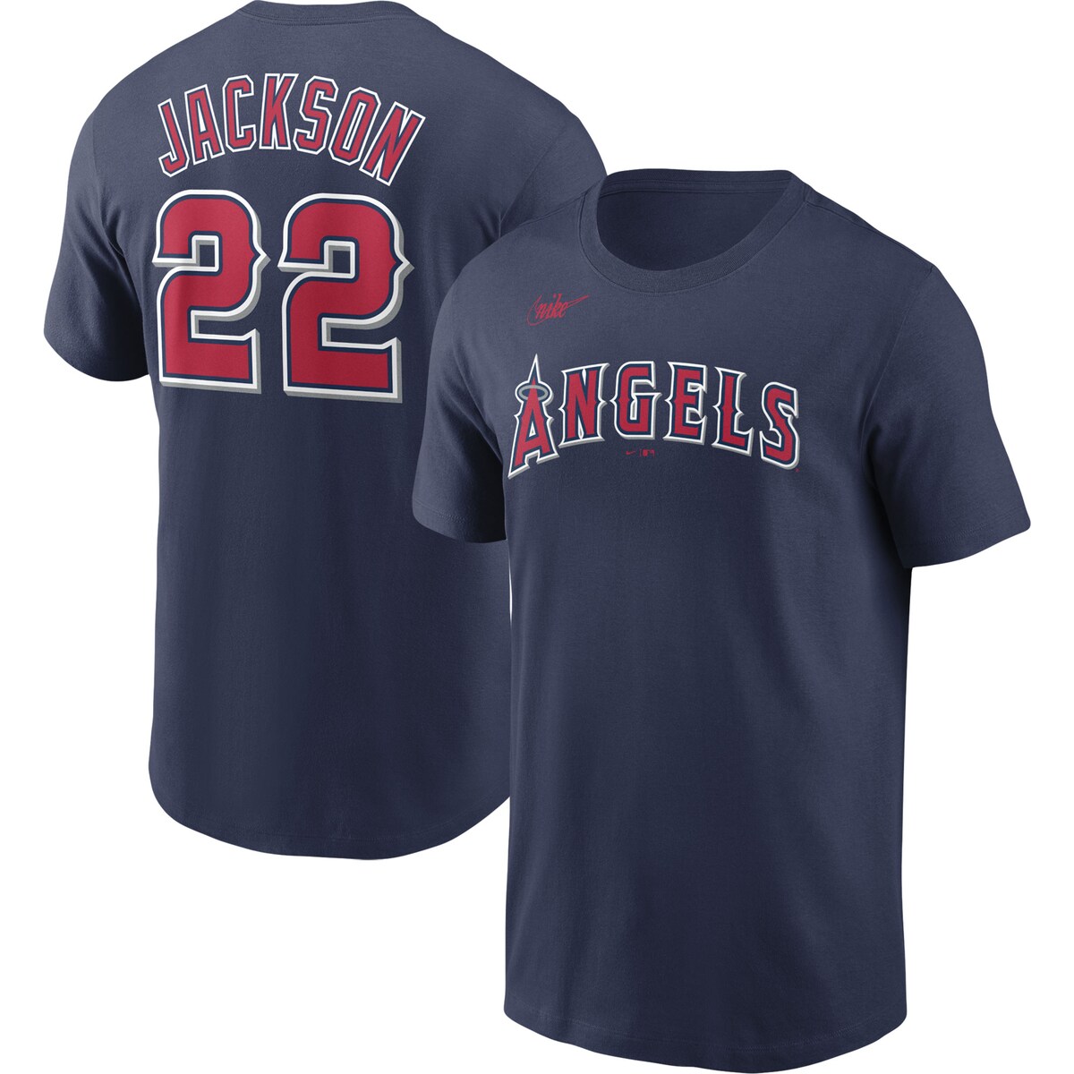 【公式グッズ】MLB エンゼルス ボー・ジャクソン Tシャツ Nike/ナイキ メンズ ネイビー (Nike Men's MLB Cooperstown NNT)|Fanatics公式ストア 店
