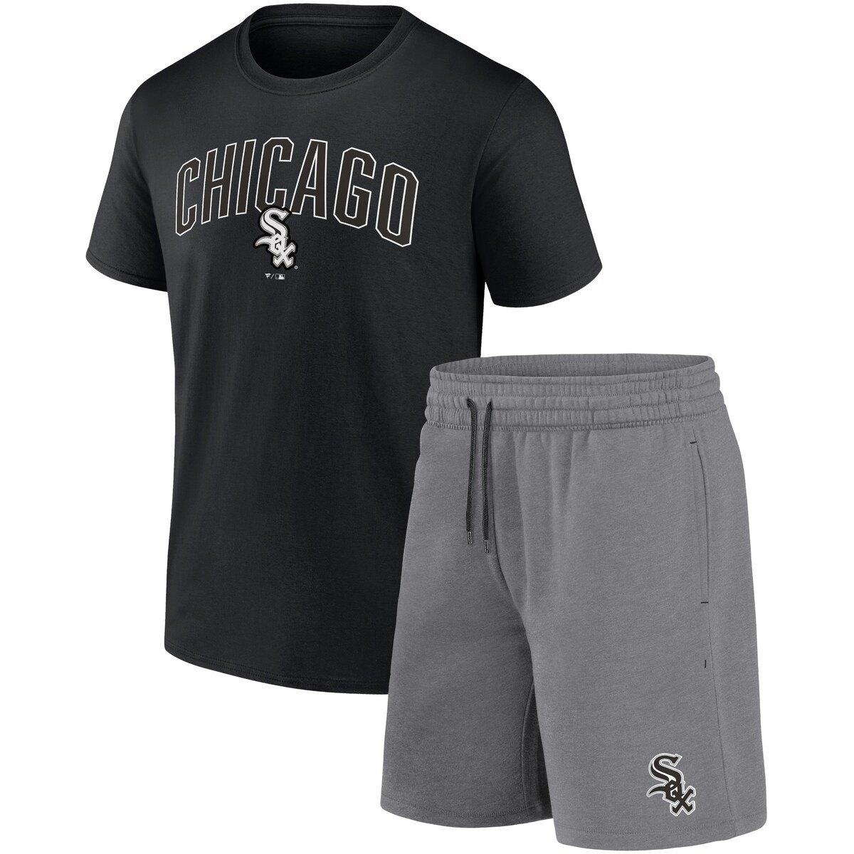 【公式グッズ】MLB ホワイトソックス ショートパンツ Fanatics/ファナティクス メンズ ブラック (MEN'S COMBO ARCH AND PANT SHORT SLEEVE TEE MLB)