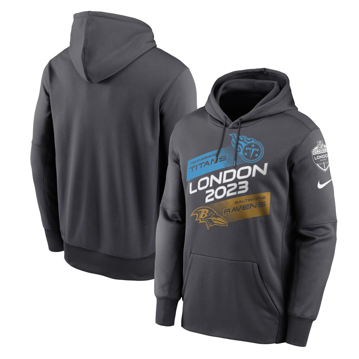 【公式グッズ】NFL 選抜チーム プルオーバー パーカー Nike/ナイキ メンズ アンスラサイト (Men's Nike International Games Therma Fleece Hoodie)