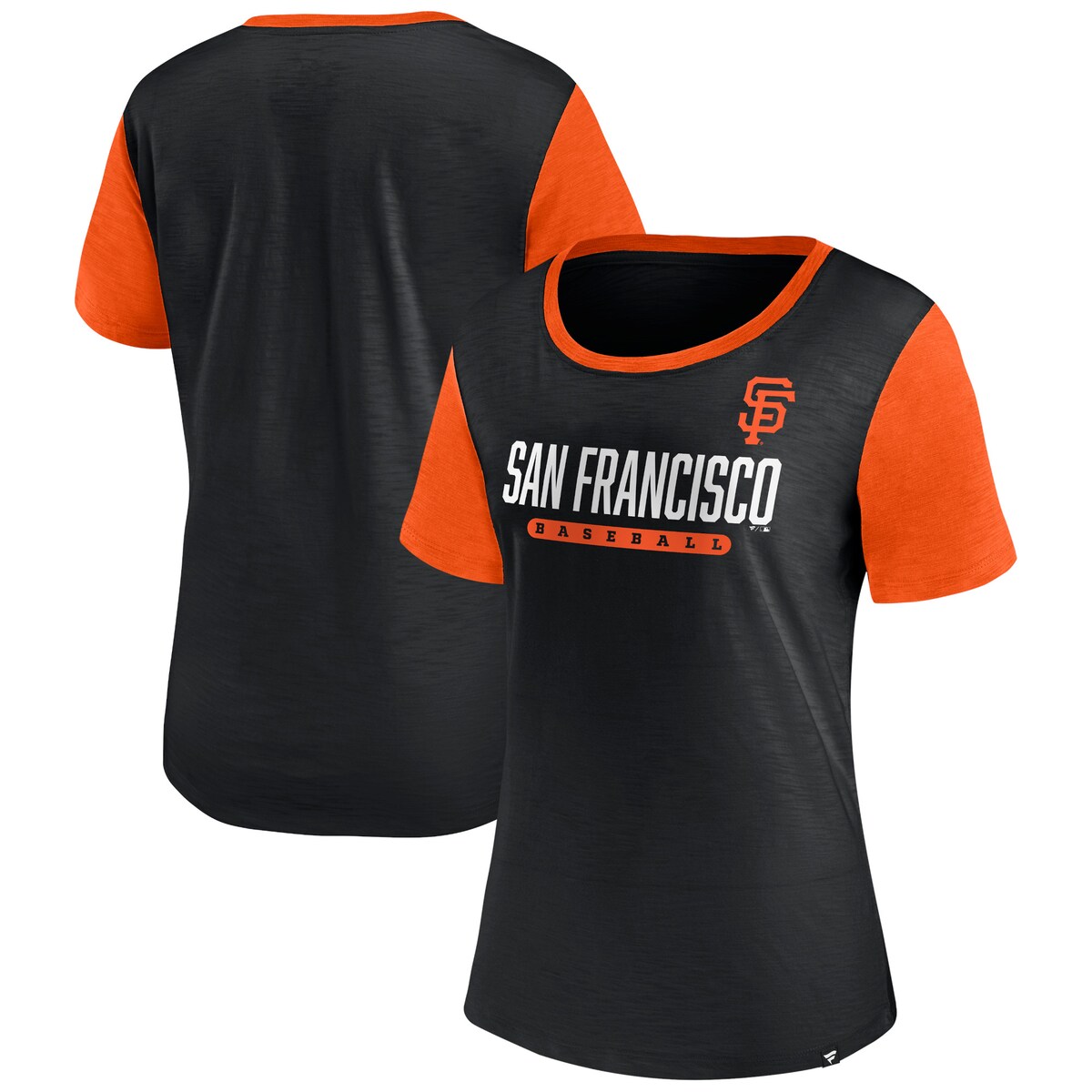【公式グッズ】MLB ジャイアンツ Tシャツ Fanatics/ファナティクス レディース ブラック (Women's Fanatics Branded Mound Short Sleeve Crew Neck Tee)
