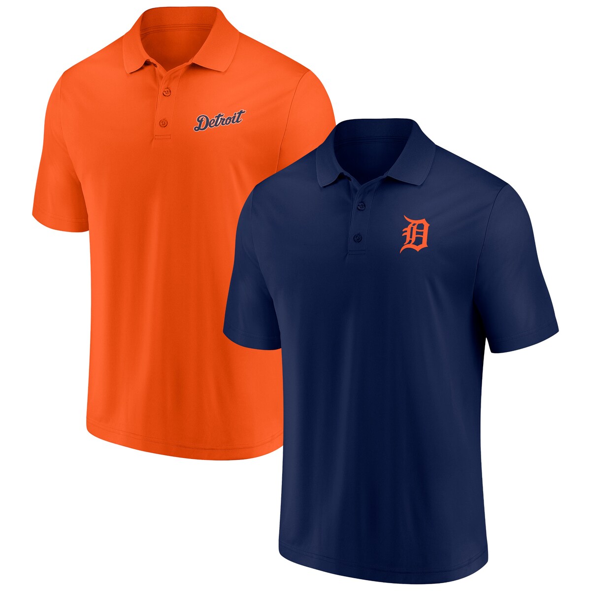 【公式グッズ】MLB タイガース ポロシャツ Fanatics/ファナティクス メンズ ネイビー (MEN'S DUELING LOGOS POLO COMBO PACK MLB)