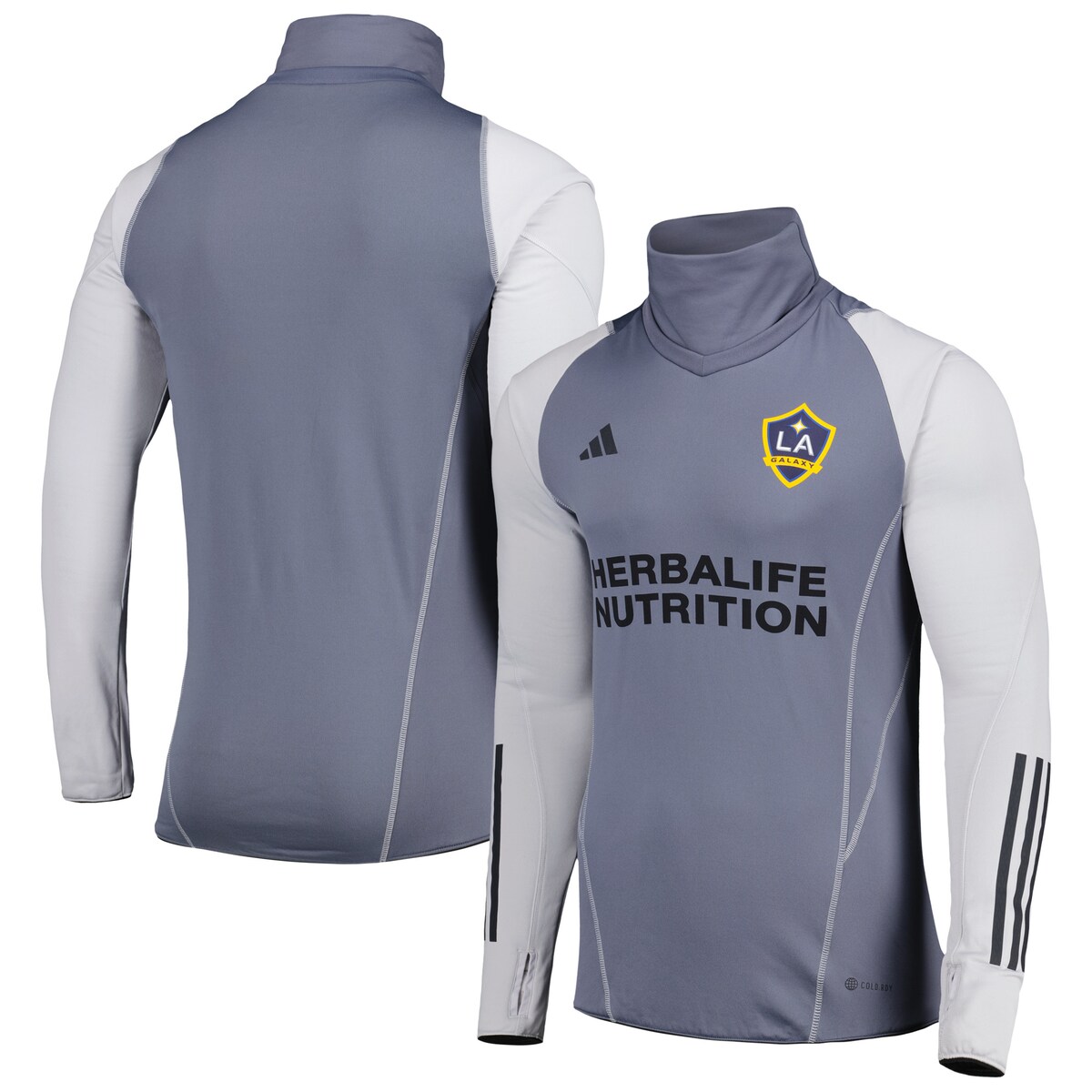 【公式グッズ】MLS LAギャラクシー トレーナー Adidas/アディダス メンズ グレイ (ADI S23 Men's Warm Top)