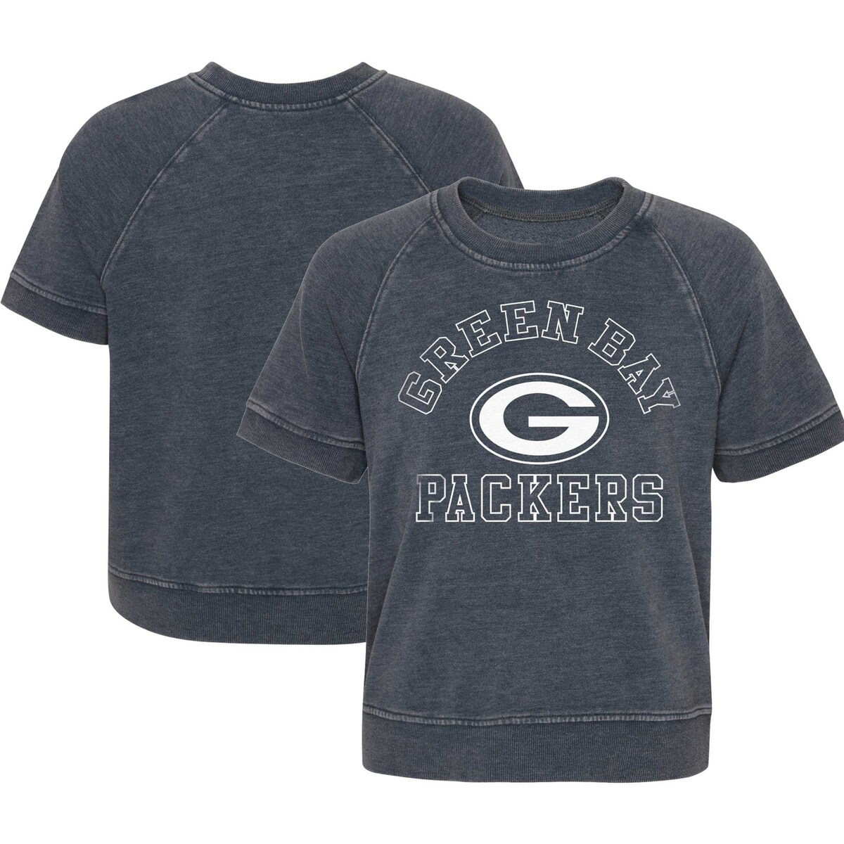 【公式グッズ】NFL パッカーズ Tシャツ Outerstuff キッズ ヘザーチャコール (23 Juniors Cheer Squad SS Top)