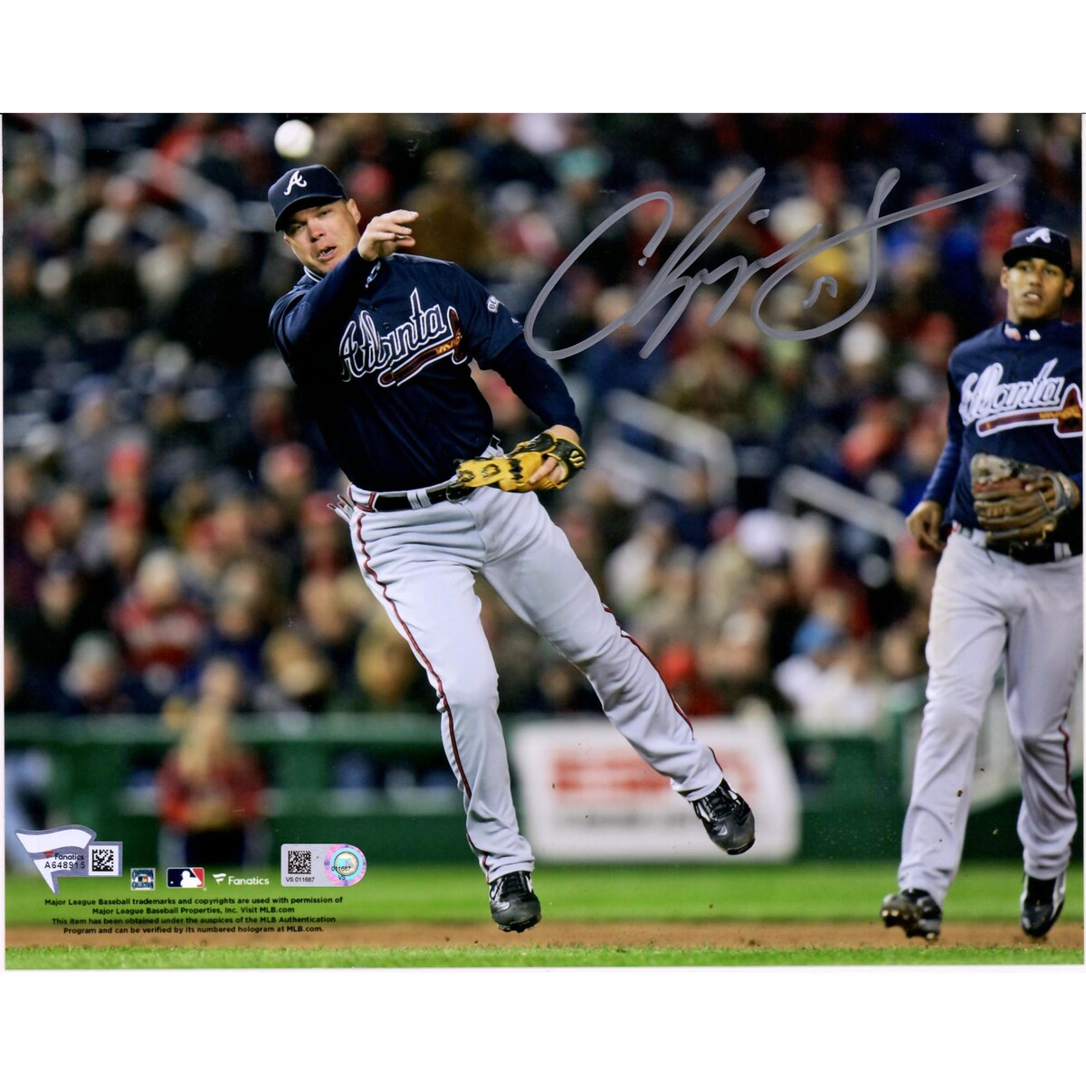 【MLB公式ホログラム付】MLB ブレーブス チッパー・ジョーンズ 直筆サイン フォト Fanatics Authentic/ファナティクスオーセンティック (08BBBA72619)