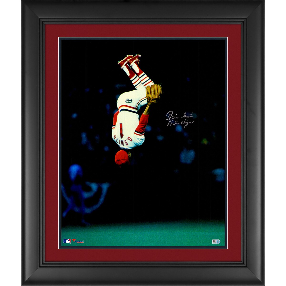 【MLB公式ホログラム付】MLB カージナルス オジー・スミス 直筆サイン フォト （16x20） Fanatics Authentic/ファナティクスオーセンティック (16x20 Aut Fr Photo MLB)