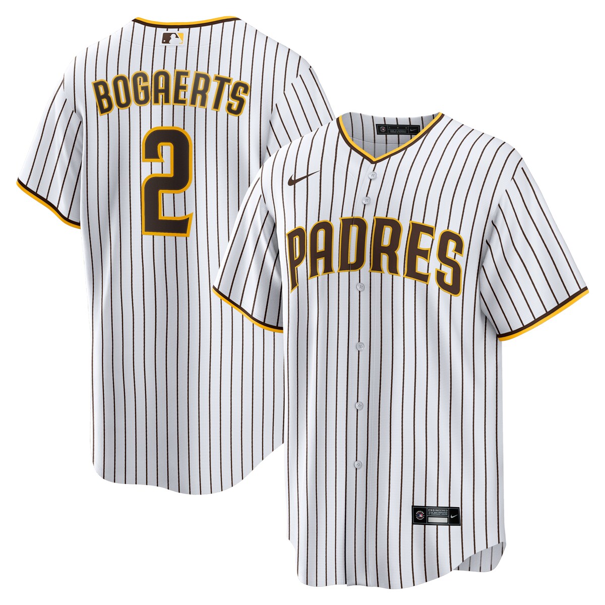 【公式グッズ】MLB パドレス ザンダー・ボガーツ レプリカ ユニフォーム Nike/ナイキ メンズ ホワイト (Men's MLB Nike Official Replica Player Jersey)