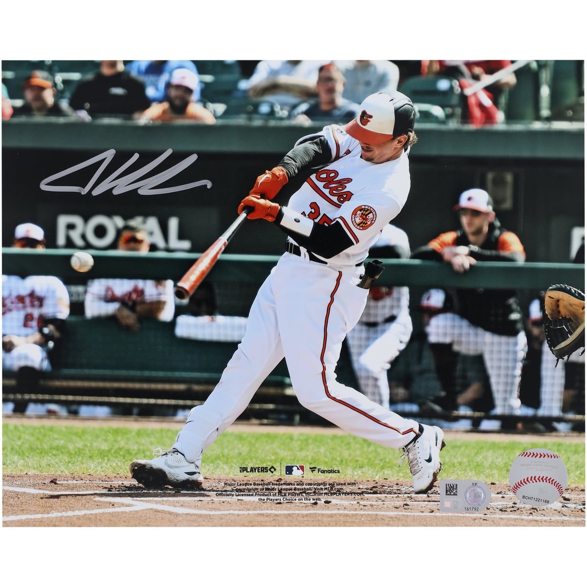 【MLB公式ホログラム付】MLB オリオールズ アドリー・ルッチマン 直筆サイン フォト Fanatics Authentic/ファナティクスオーセンティック (AUT 08x10 PHOTO 45020)