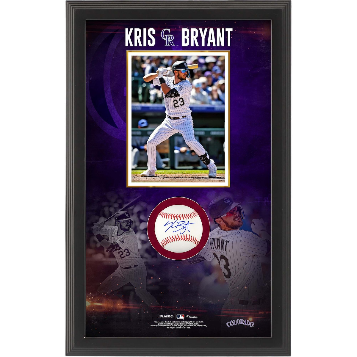 【MLB公式ホログラム付】MLB ロッキーズ クリス・ブライアント 直筆サイン ボール Fanatics Authentic/ファナティクスオーセンティック (AUT BASEBALL SHBX 612022)