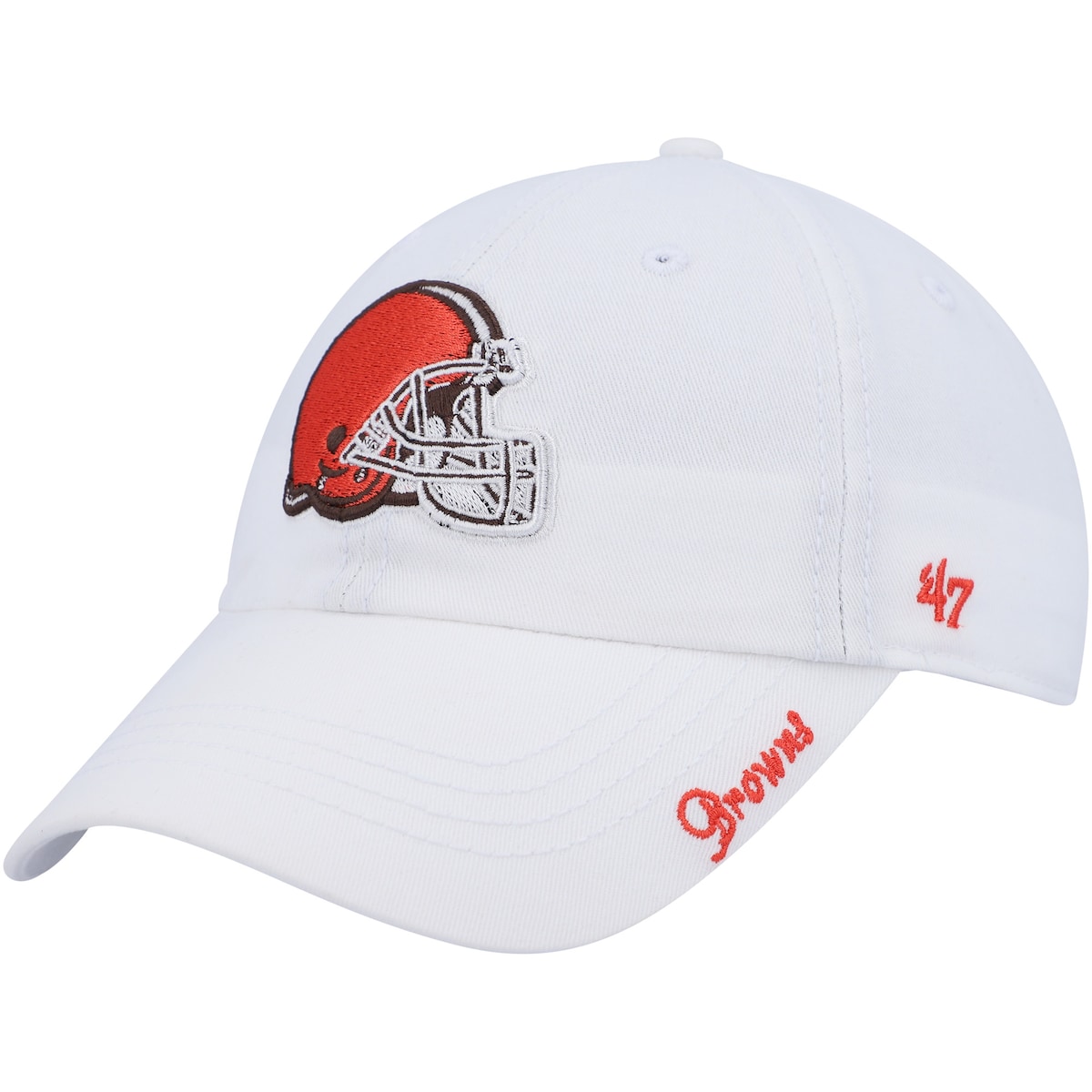 【公式グッズ】NFL ブラウンズ アジャスタブル キャップ '47 /フォーティーセブン レディース ホワイト (NFL Womens Miata Clean Up White)｜Fanatics公式ストア 店