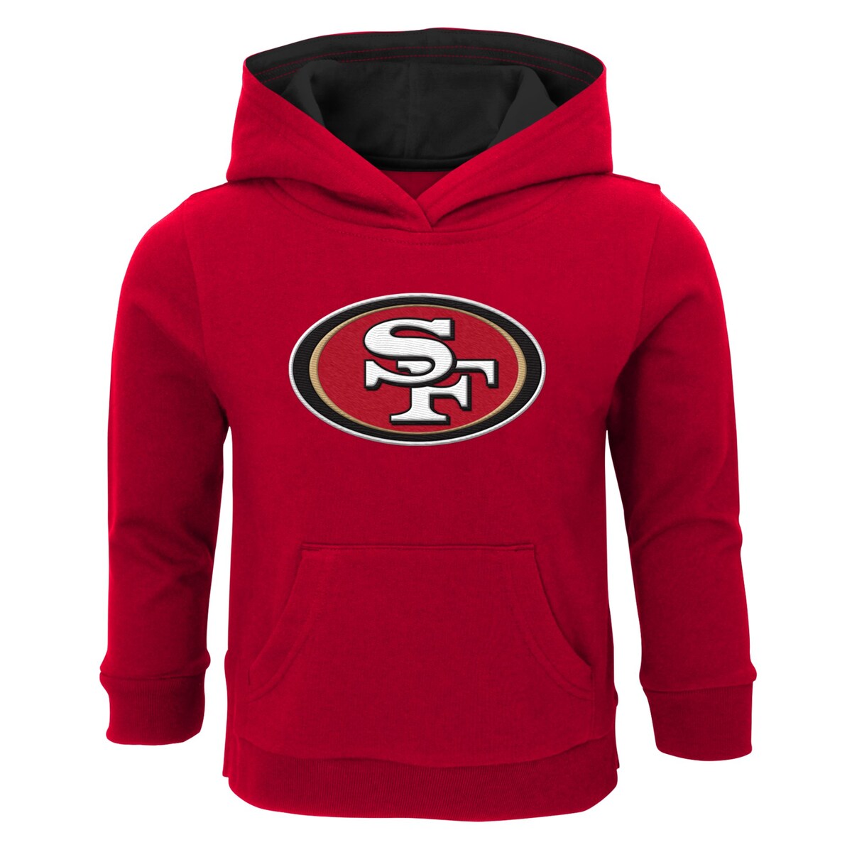 【公式グッズ】NFL 49ers プルオーバー パーカー Outerstuff トドラー・幼児サイズ スカーレット (23 Toddler Fan Gear Prime PO Hood)