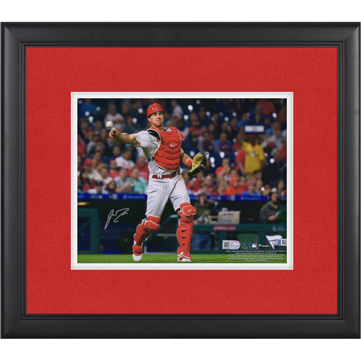 【MLB公式ホログラム付】MLB フィリーズ J.T.レルムート 直筆サイン フォト Fanatics Authentic/ファナティクスオーセンティック (AUT FR 08x10 PHOTO 44984)