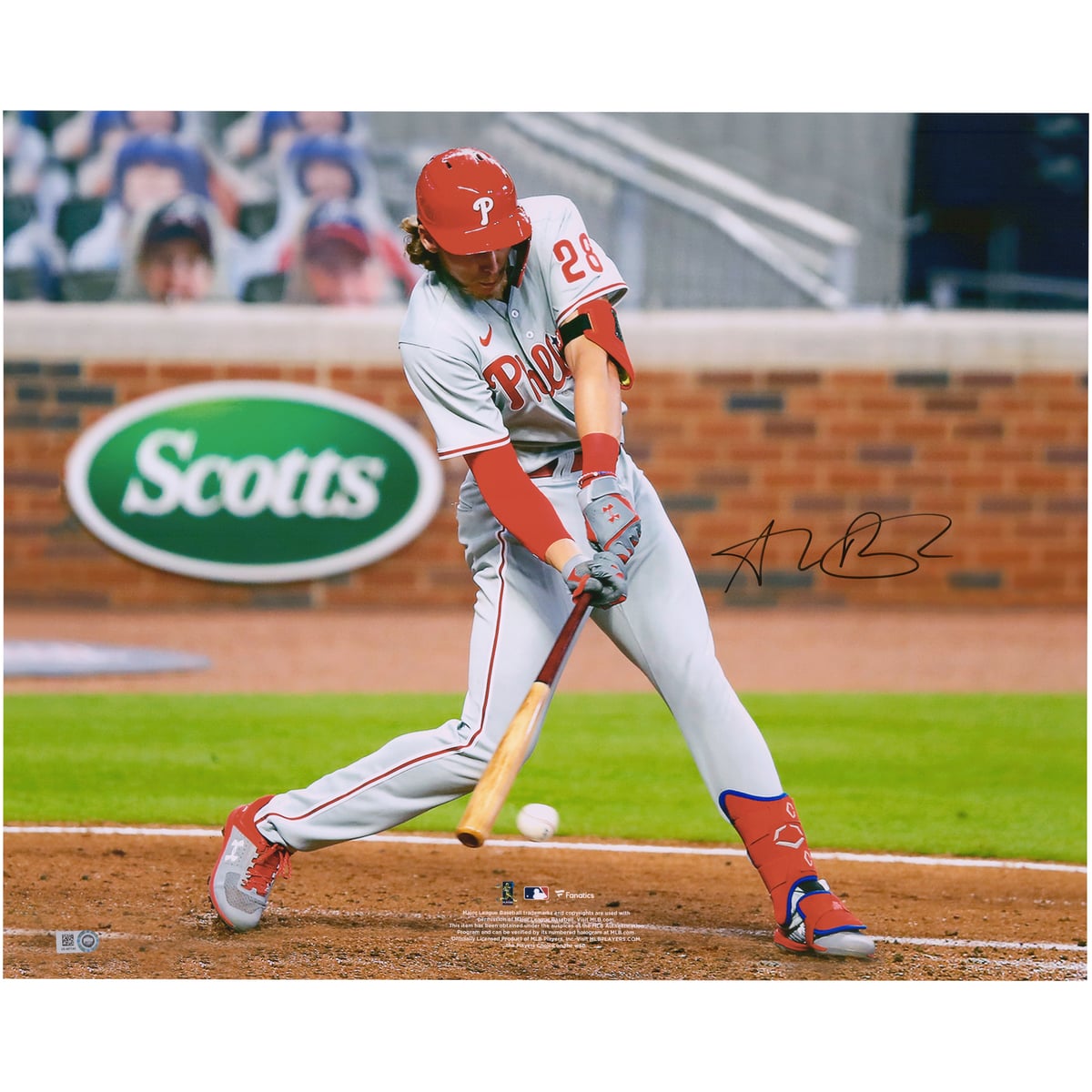 【MLB公式ホログラム付】MLB フィリーズ アレック・ボーム 直筆サイン フォト Fanatics Authentic/ファナティクスオーセンティック (MLB Aut 16x20 9282020)