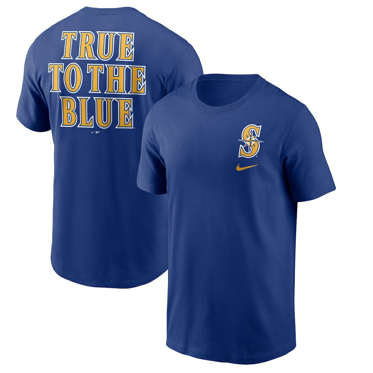 【公式グッズ】MLB マリナーズ Tシャツ Nike/ナイキ メンズ ロイヤル (Men's Nike Hometown Short Sleeve Tee)