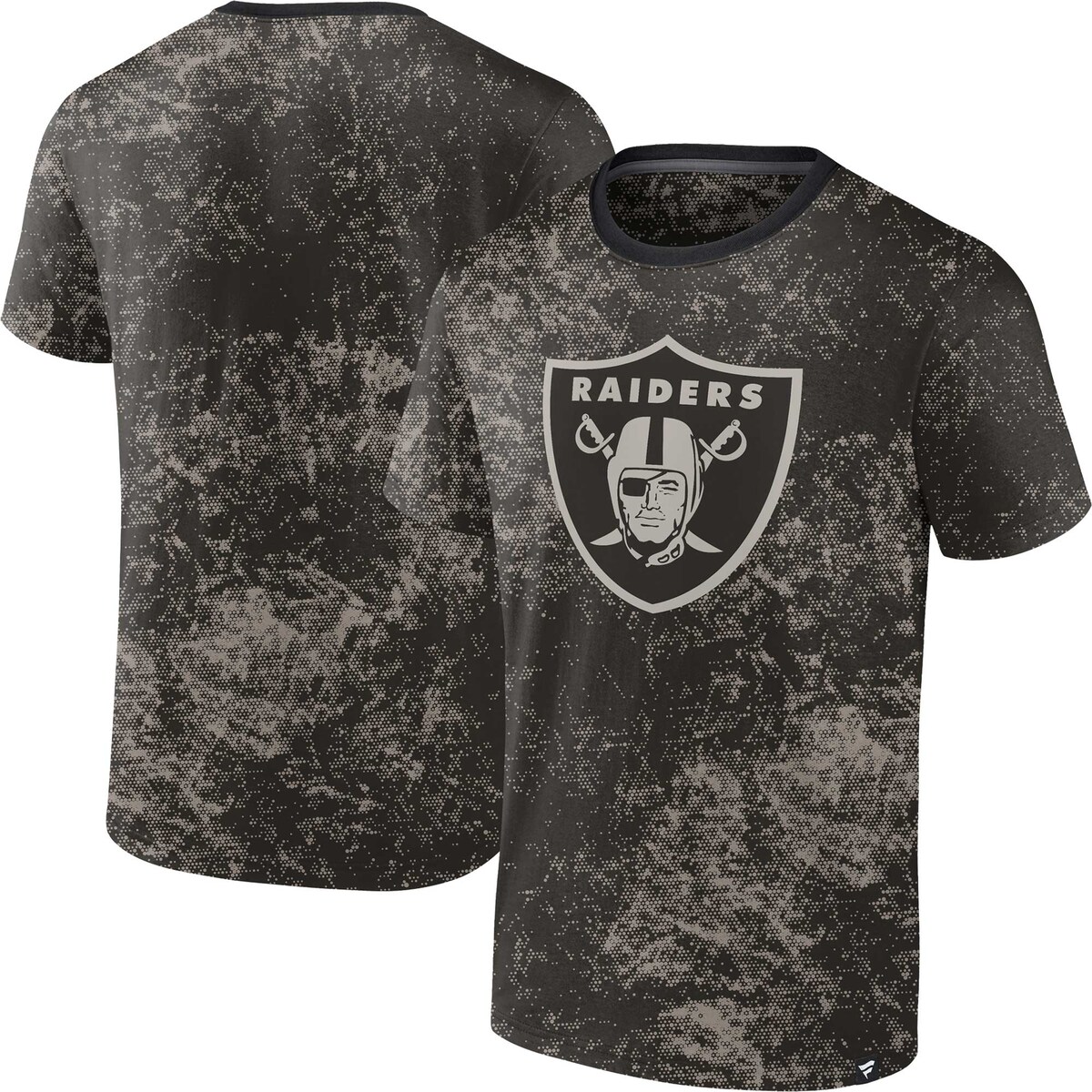 【公式グッズ】NFL レイダース Tシャツ Fanatics/ファナティクス メンズ ブラック (23 NFL MEN'S FANATICS BRANDED SHADOW TEE CREW NECK SST)