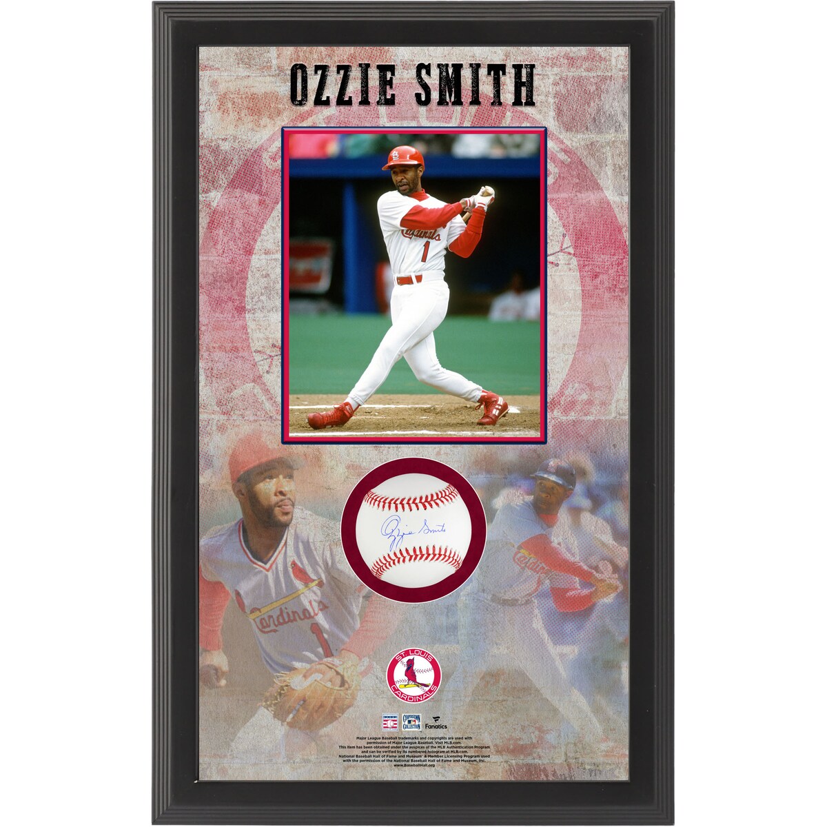 【MLB公式ホログラム付】MLB カージナルス オジー・スミス 直筆サイン ボール Fanatics Authentic/ファナティクスオーセンティック (AUT BASEBALL SHBX 9272021)