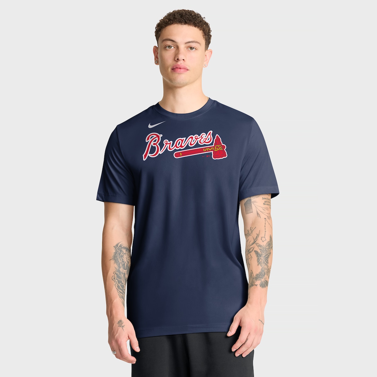 【公式グッズ】MLB ブレーブス Tシャツ Nike/ナイキ メンズ ネイビー (23 Men's Nike New Legend Wordmark Short Sleeve Tee)|Fanatics公式ストア 店