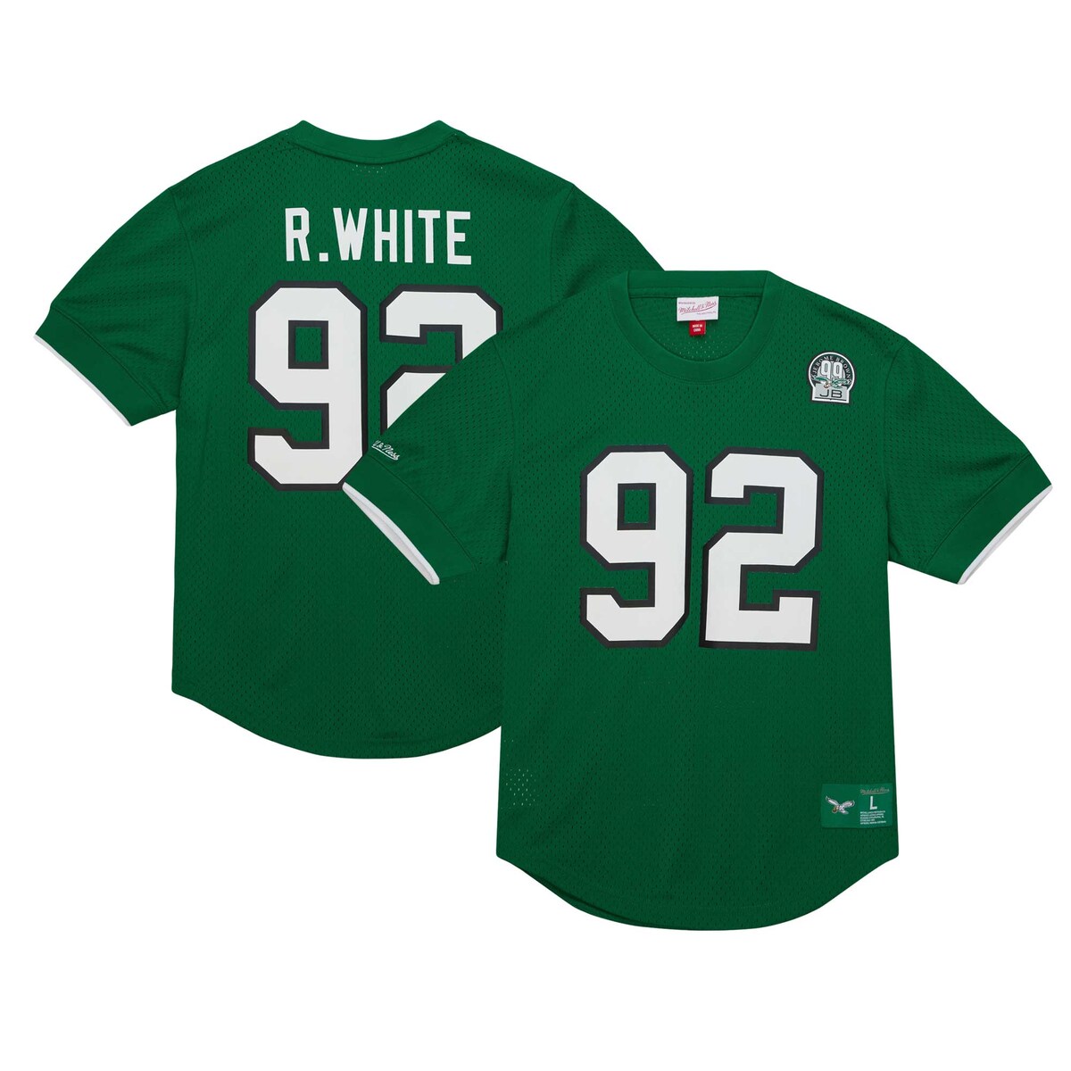 【公式グッズ】NFL イーグルス レジー・ホワイト Tシャツ Mitchell & Ness/ミッチェル&ネス メンズ グリーン (23 Men's Retired Player N&N Mesh Crewneck Top)|Fanatics公式ストア 店