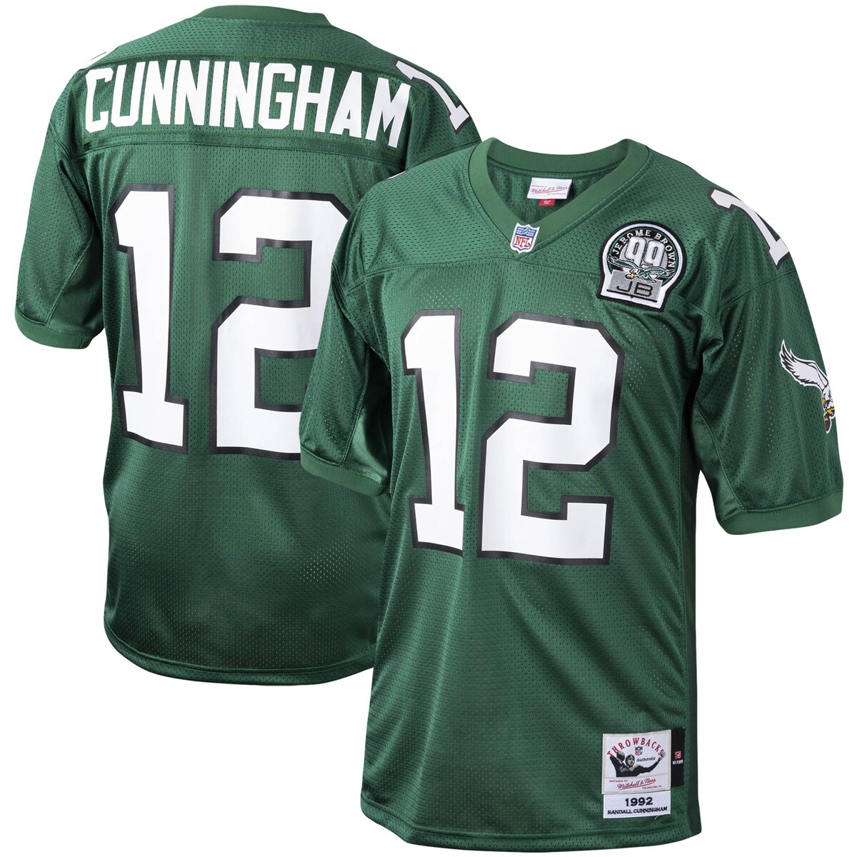 【公式グッズ】NFL イーグルス ランドール・カニンガム オーセンティック ユニフォーム Mitchell & Ness/ミッチェル＆ネス メンズ グリーン (Men's MNC Authentic Jersey)
