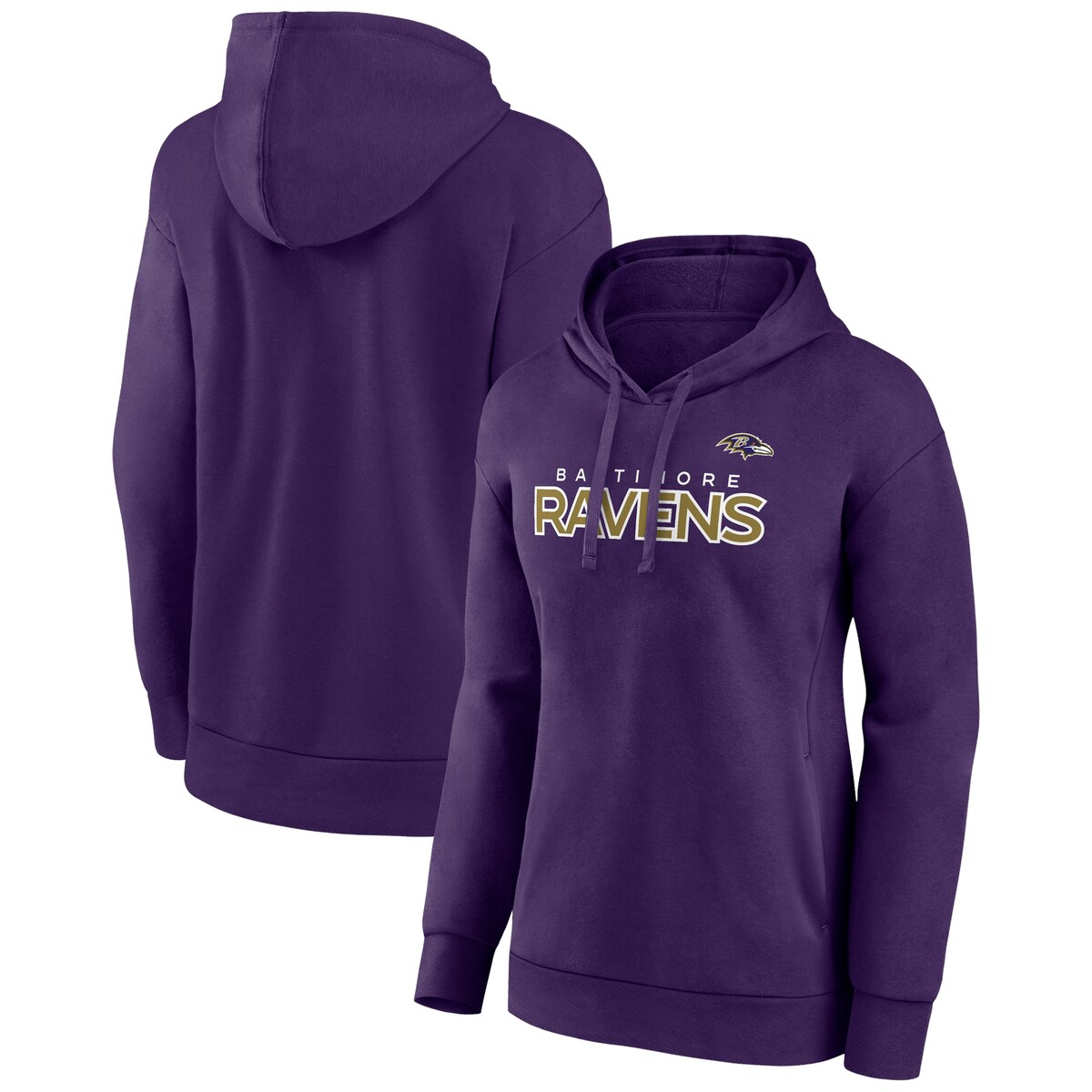 【公式グッズ】NFL レイブンズ フリース プルオーバー パーカー Fanatics/ファナティクス レディース パープル (22 Women's Iconic Cotton Fleece Checklist POH)｜Fanatics公式ストア 店