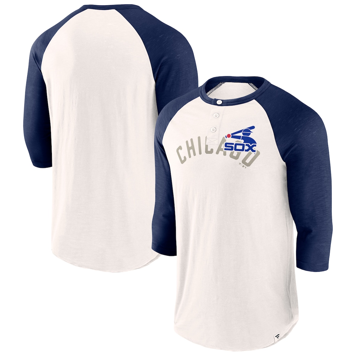 【公式グッズ】MLB ホワイトソックス Tシャツ Fanatics/ファナティクス メンズ ホワイト (Men's Fanatics Branded Backdoor Slider 3/4 Sleeve Crew Neck)