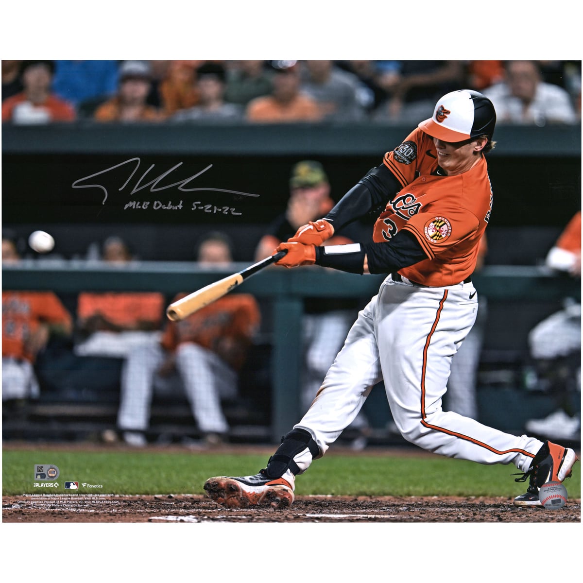 【MLB公式ホログラム付】MLB オリオールズ アドリー・ルッチマン 直筆サイン フォト Fanatics Authentic/ファナティクスオーセンティック (AUT HM BB 16x20 PHOTO 05242022)