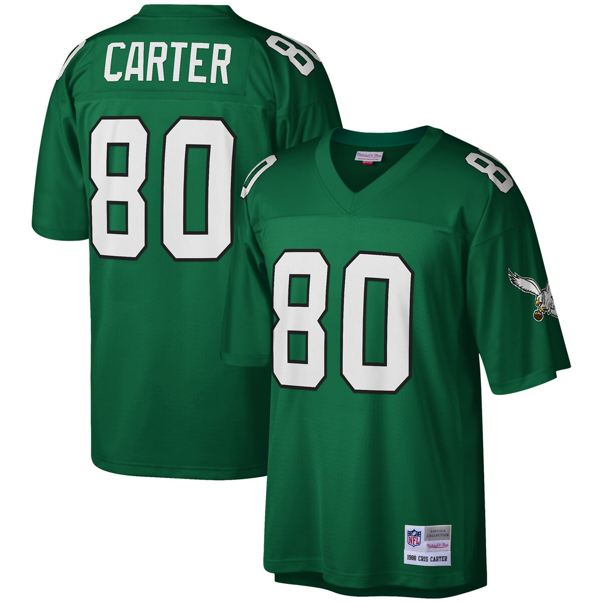 【公式グッズ】NFL イーグルス クリス・カーター レプリカ ユニフォーム Mitchell & Ness/ミッチェル＆ネス メンズ グリーン (Men's MNC Legacy Replica Jersey)