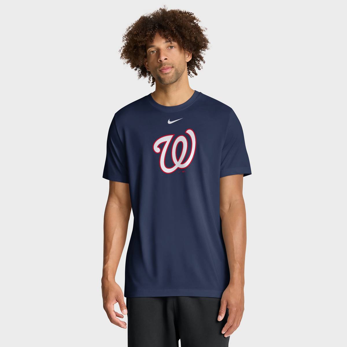 【公式グッズ】MLB ナショナルズ Tシャツ Nike/ナイキ メンズ ネイビー (23 Men's Nike New Legend Logo SST)