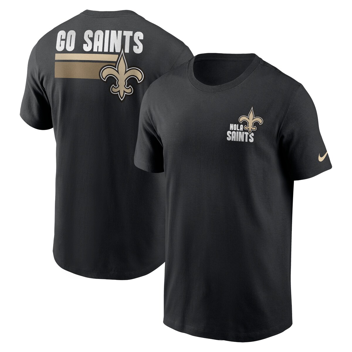 【公式グッズ】NFL セインツ Tシャツ Nike/ナイキ メンズ ブラック (23 NFL FANGEAR Men's Nike Blitz Team Essential SST)｜Fanatics公式ストア 店