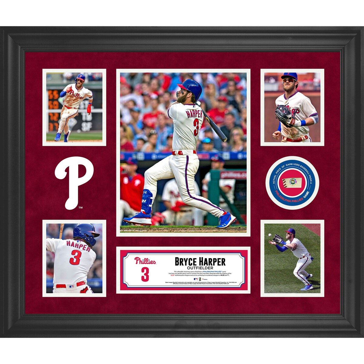 【公式グッズ】MLB フィリーズ ブライス・ハーパー コレクタブルフォト Fanatics Authentic/ファナティクスオーセンティック (PF05BB04262019)