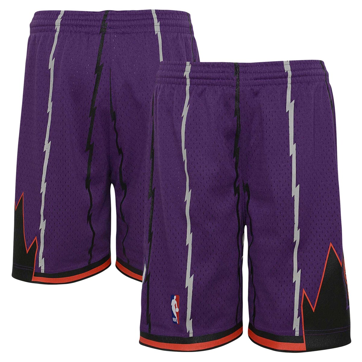 【公式グッズ】NBA ラプターズ カジュアル ショーツ Mitchell & Ness/ミッチェル&ネス キッズサイズ パープル (NBA Youth MNC FA23 HWC Swingman Shorts)