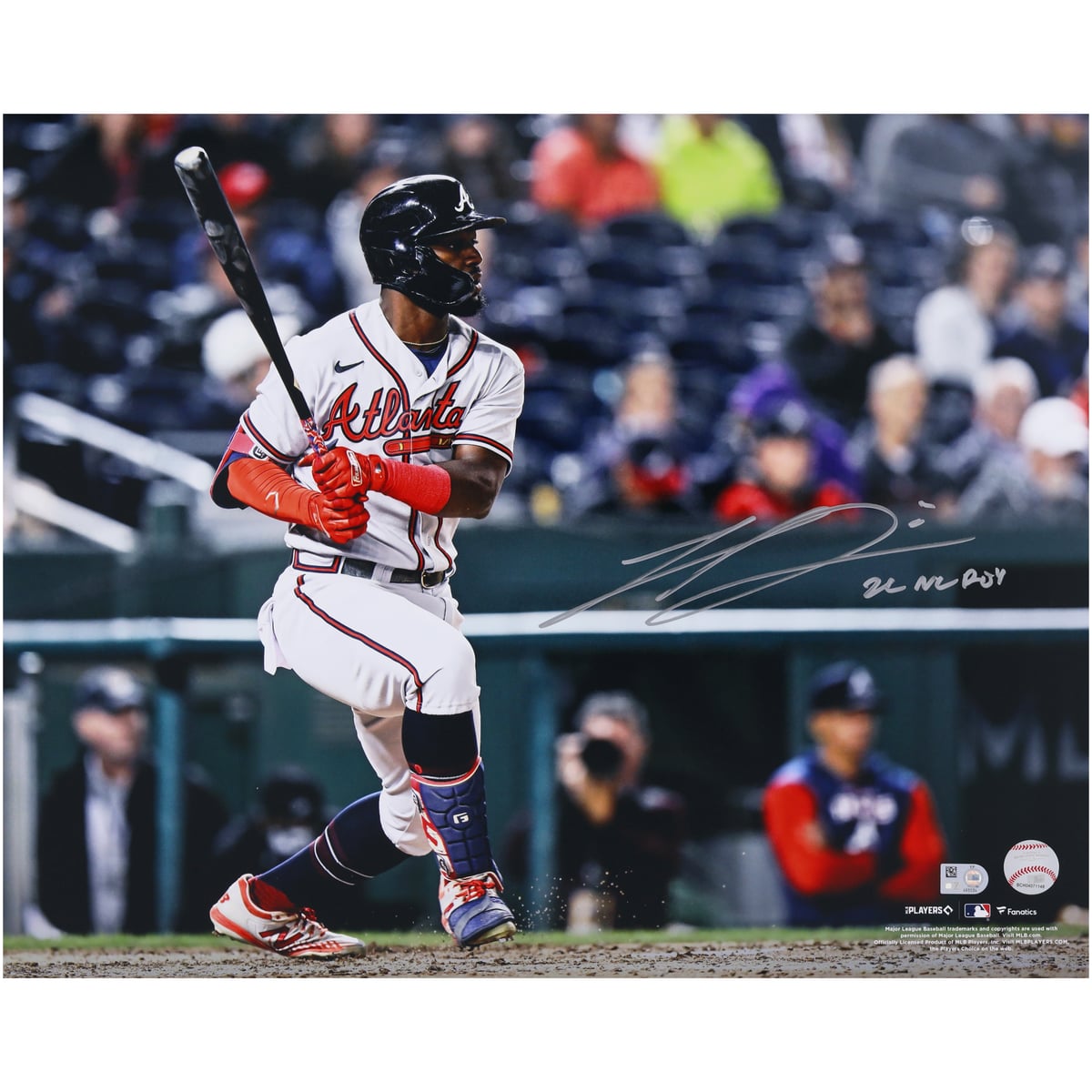 【MLB公式ホログラム付】MLB ブレーブス マイケル・ハリスII 直筆サイン フォト Fanatics Authentic/ファナティクスオーセンティック (AUT 22NLROY 16x20 PHOTO 44866)